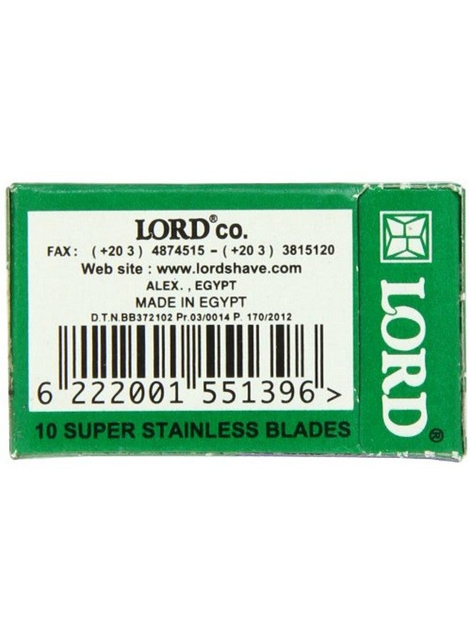 LORD RAZORS شفرات حلاقة لورد سوبر ستانلس ستيل كلاسيكية مزدوجة الحافة آمنة 100% - Image 3