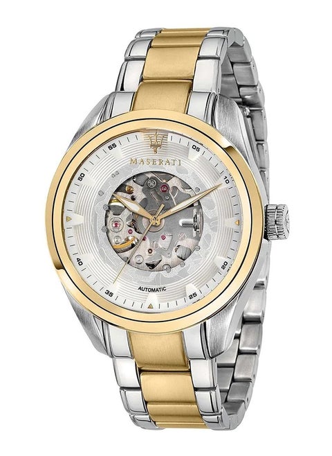 Maserati Traguardo Automatic White Skeleton Dial Men's Watch R8823112003