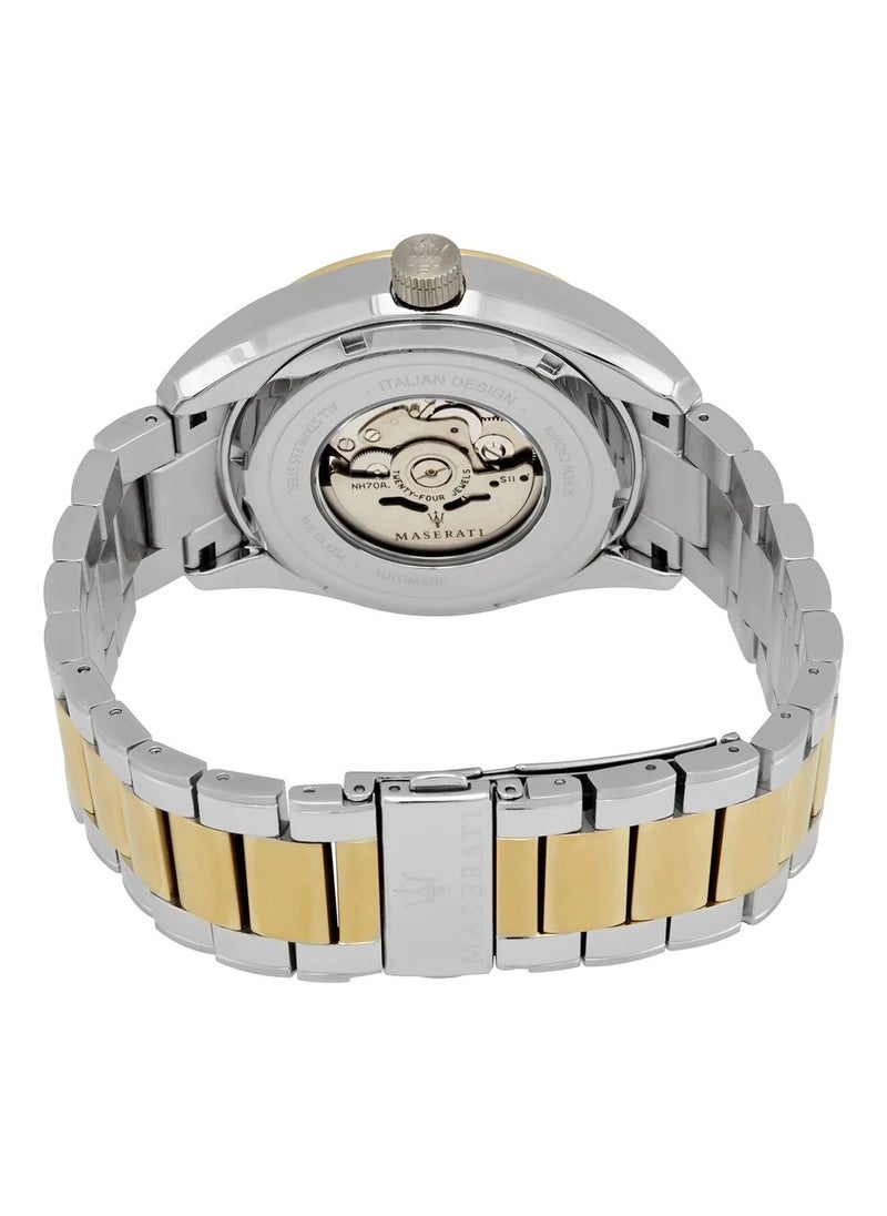 Maserati Traguardo Automatic White Skeleton Dial Men's Watch R8823112003