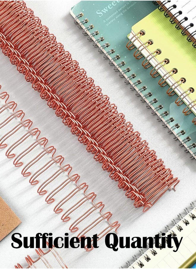 Generic - Wire Binding Spines,Twin Loop Wire Binding Spines,20 Pcs Double Loop Wire Binding Rings Wire Cinch, 1 Inch (2.54 cm) 23 Holes Binder Combs - Image 1