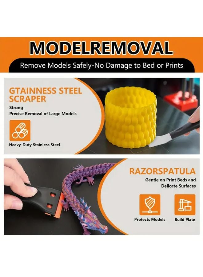 34pcs 3D Printer Tool Kit With Heavy Duty Case For FDM SLA Printers - Image 4