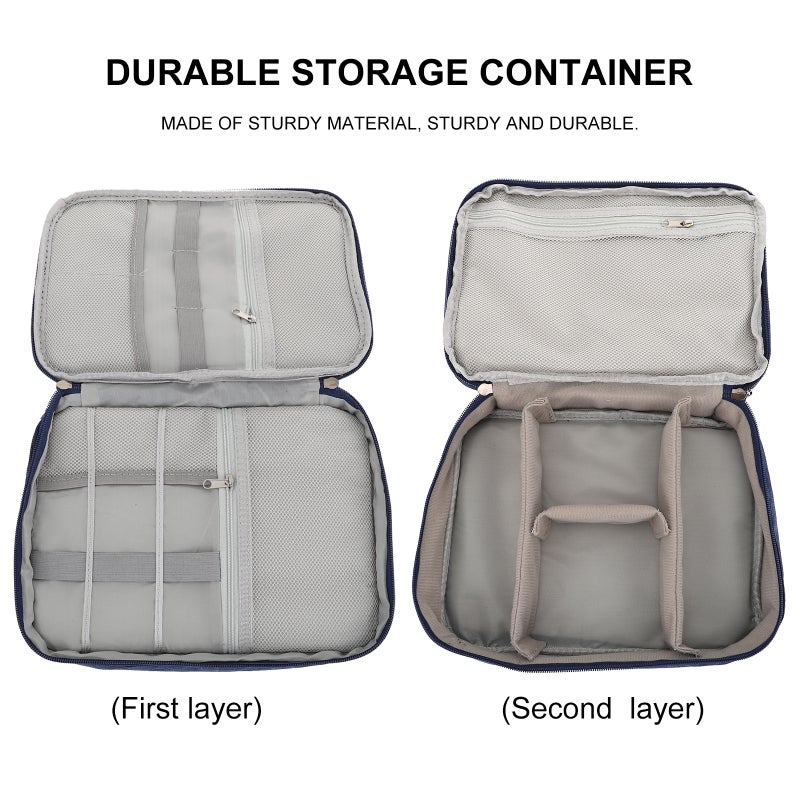 Electronic Accessory Bag Power Bank 3-layer Portable Hard Disk Pouch - Image 4
