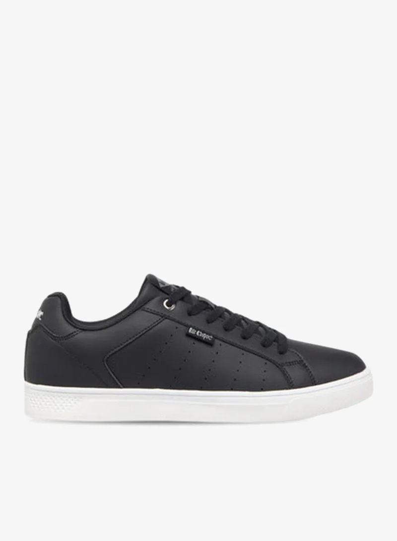 Men's Perforated Sneakers with Lace-Up Closure