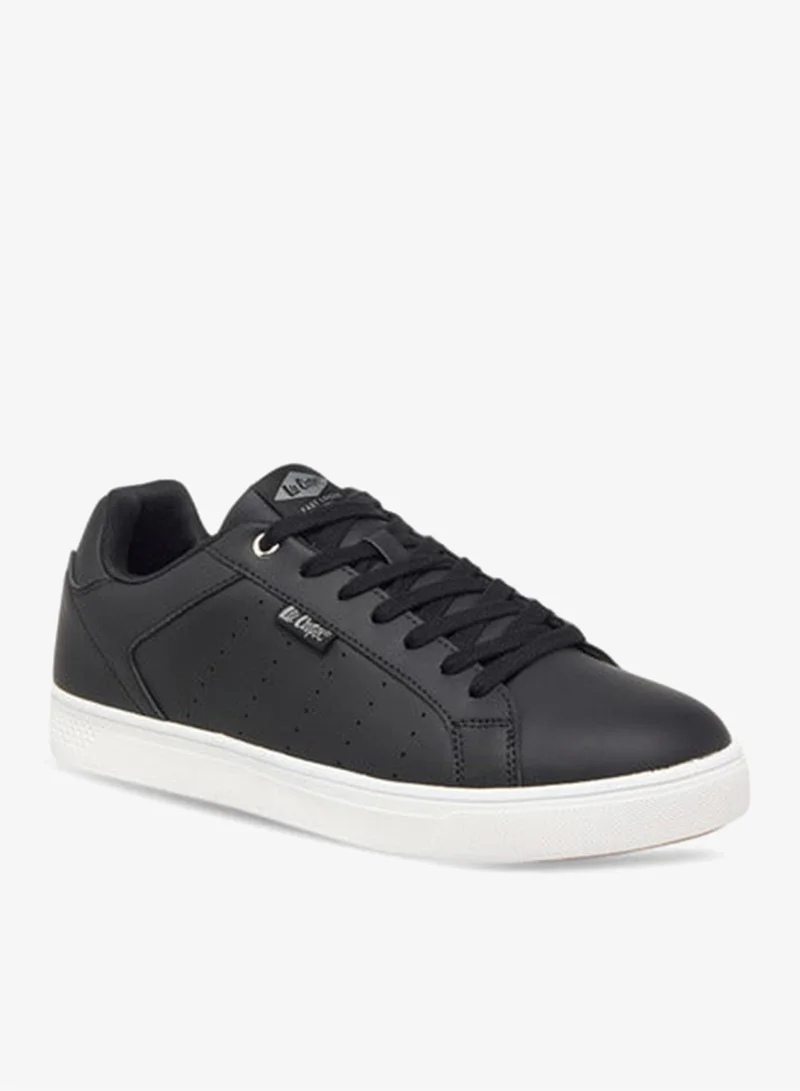 Lee Cooper Men's Perforated Sneakers with Lace-Up Closure