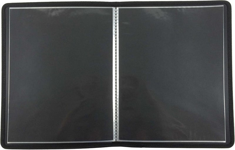Filexec Products Art Presentation Book, 8.5"x11", 24Page/48 Views (93230),Black - Image 2
