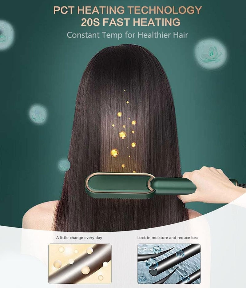 F4FIVE Hair Straightener Comb Brush For Men Women Girls Hair Straightening and Smoothing Comb Electric Straightener with 5 Temperature Control Electric Hair Brush Straightener Straight Comb multi color - Image 5