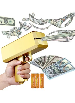 Generic Gold Spray Machine Money Gun Shooter Cash Money Guns Cash