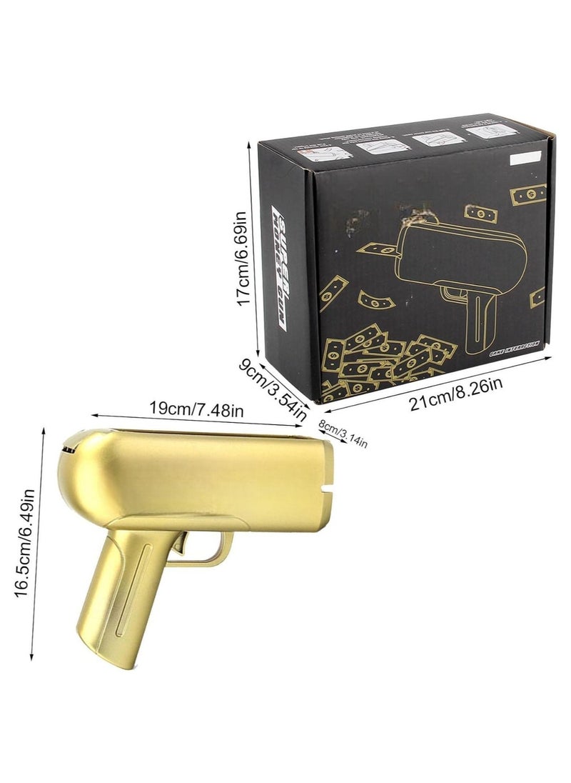 Generic - Gold Spray Machine Money Gun Shooter Cash Money Guns Cash Guns Make it Rain Guns Gold Money Guns Money Guns Shooters Spray Money Guns with 100 pcs Prop Money Party Supplies - Image 1
