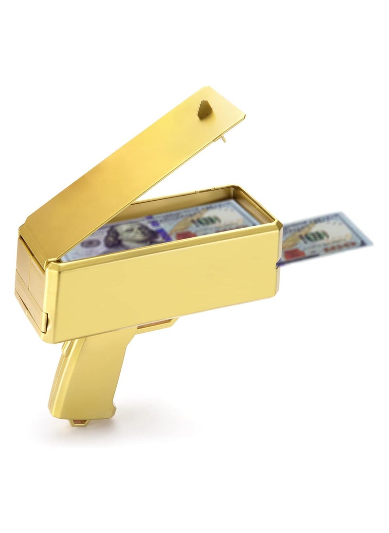 Generic - Gold Spray Machine Money Gun Shooter Cash Money Guns Cash Guns Make it Rain Guns Gold Money Guns Money Guns Shooters Spray Money Guns with 100 pcs Prop Money Party Supplies - Image 1