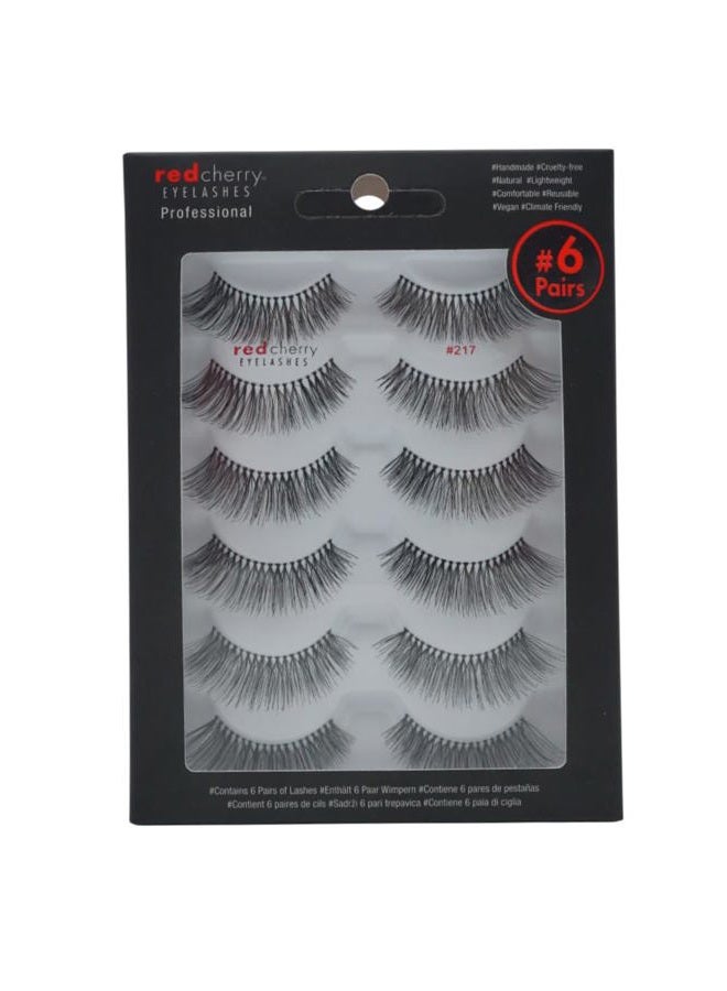 Red Cherry 217 False Eyelashes (Pack of 6 Pairs) - Image 1