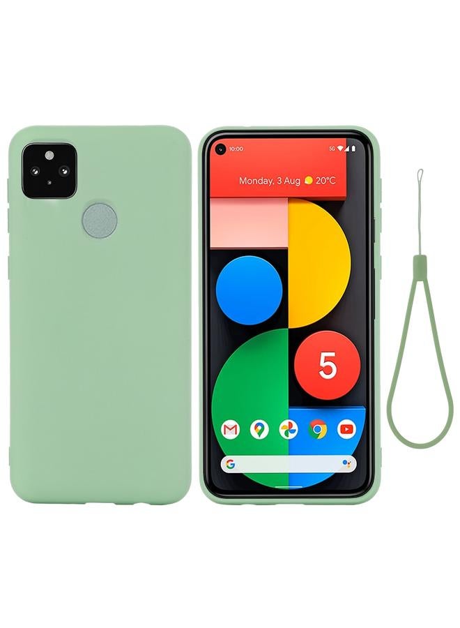 اس-توب جراب لهاتف Google Pixel 5A مصنوع من السيليكون السائل بلون سادة ومضاد للسقوط وغطاء كامل واقٍ - Image 1