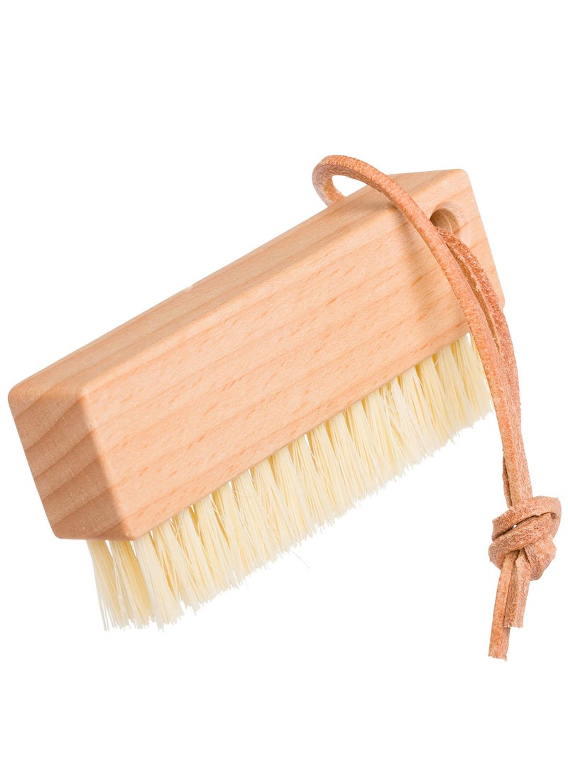 REDECKER Redecker Tampico Fiber Nail Brush with Oiled Beechwood Handle, Slim Design with Hanging Loop, 3-3/4-Inches, Made in Germany 