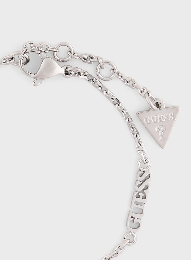 جس Crystals Detail Single Bracelet