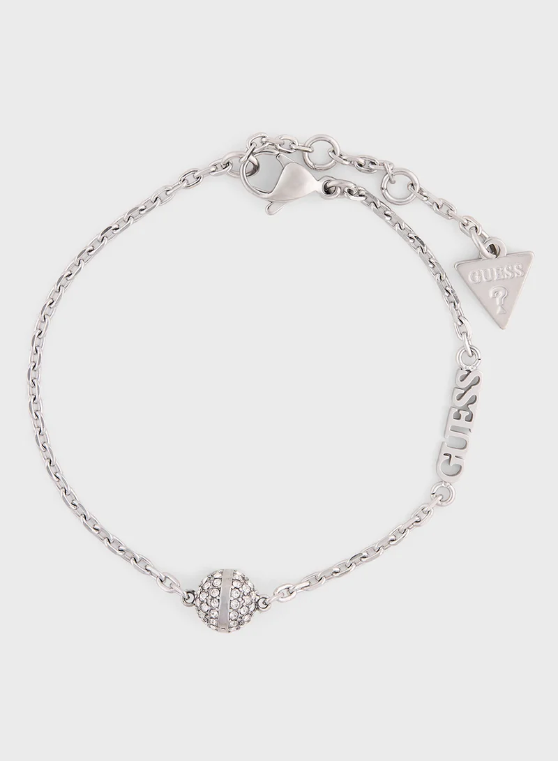 جس Crystals Detail Single Bracelet
