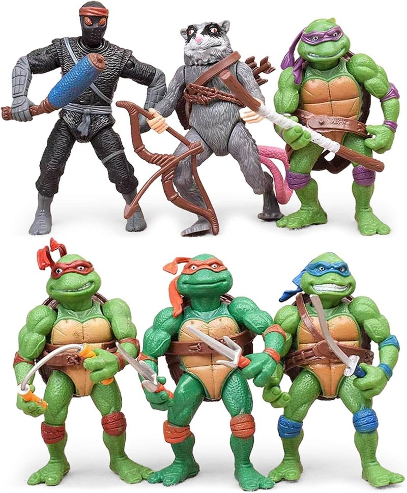 OBXAVV 47 Turtles Action Figures 6PCS Figure Bundle Toys Collection Birthday for Kids - Image 2