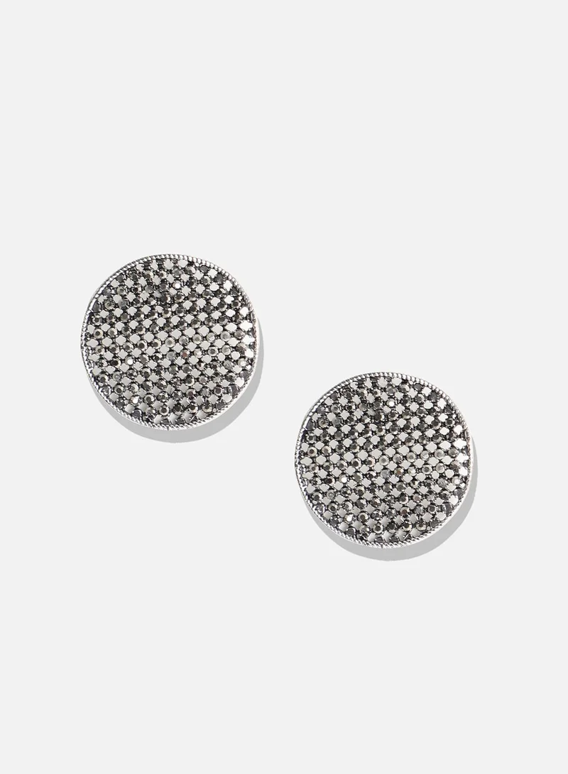 SOHI Cluster Circular Artificial Stud Earring Jewellery
