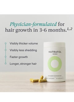 NUTRAFOL Nutrafol Hair Loss Supplement with Essential Hair Vitamins for Women, 120 Capsules  - Image 2