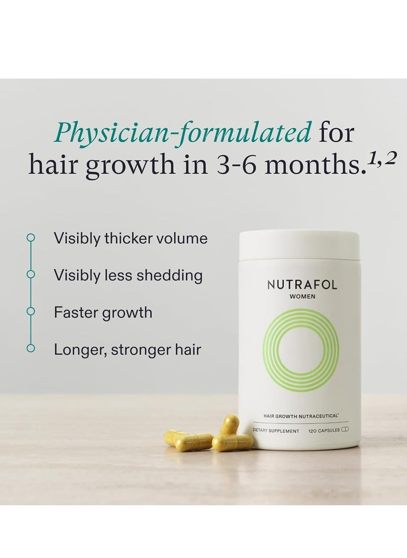NUTRAFOL - Nutrafol Hair Loss Supplement with Essential Hair Vitamins for Women, 120 Capsules - Image 1
