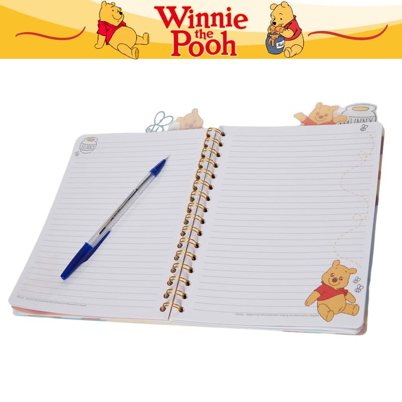 Innovative Designs Winnie the Pooh Tab Journal Notebook, Spiral Bound, 96 Lined Pages, 8 x 7 inches - Image 3