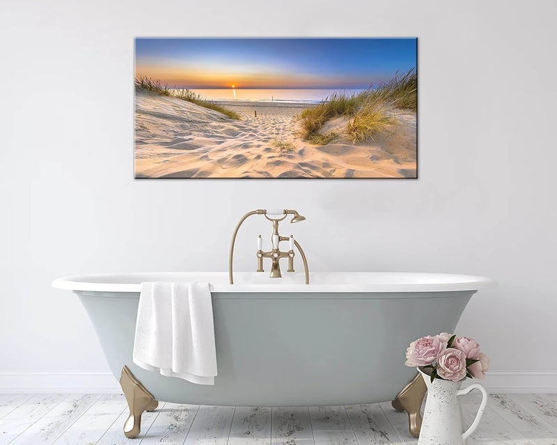 Faxiasho Beach Wall Art for Living Room - Ocean Pictures Sunset Canvas Wall Decor - Image 4