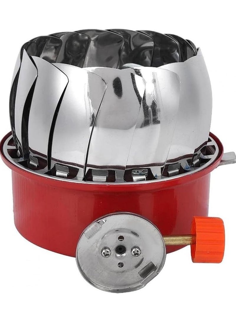 DubaiGallery موقد خارجي صغير موقد رباعي موقد غاز محمول موقد قابل للطي للتخييم - Image 2