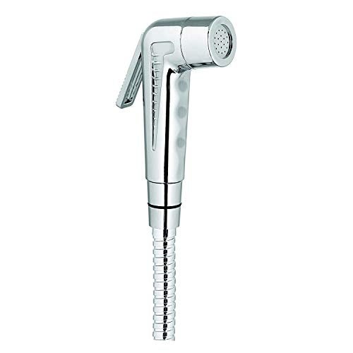 PARRYWARE Splash Series Health Faucet/Toilet Gun (Stainless Steel) | PVC Pipe, Wall Hook Included, ABS Body | Toilet Spray Gun/Health Faucet Set with Pipe/Hose and Wall Hook | T9805A1 - Image 1