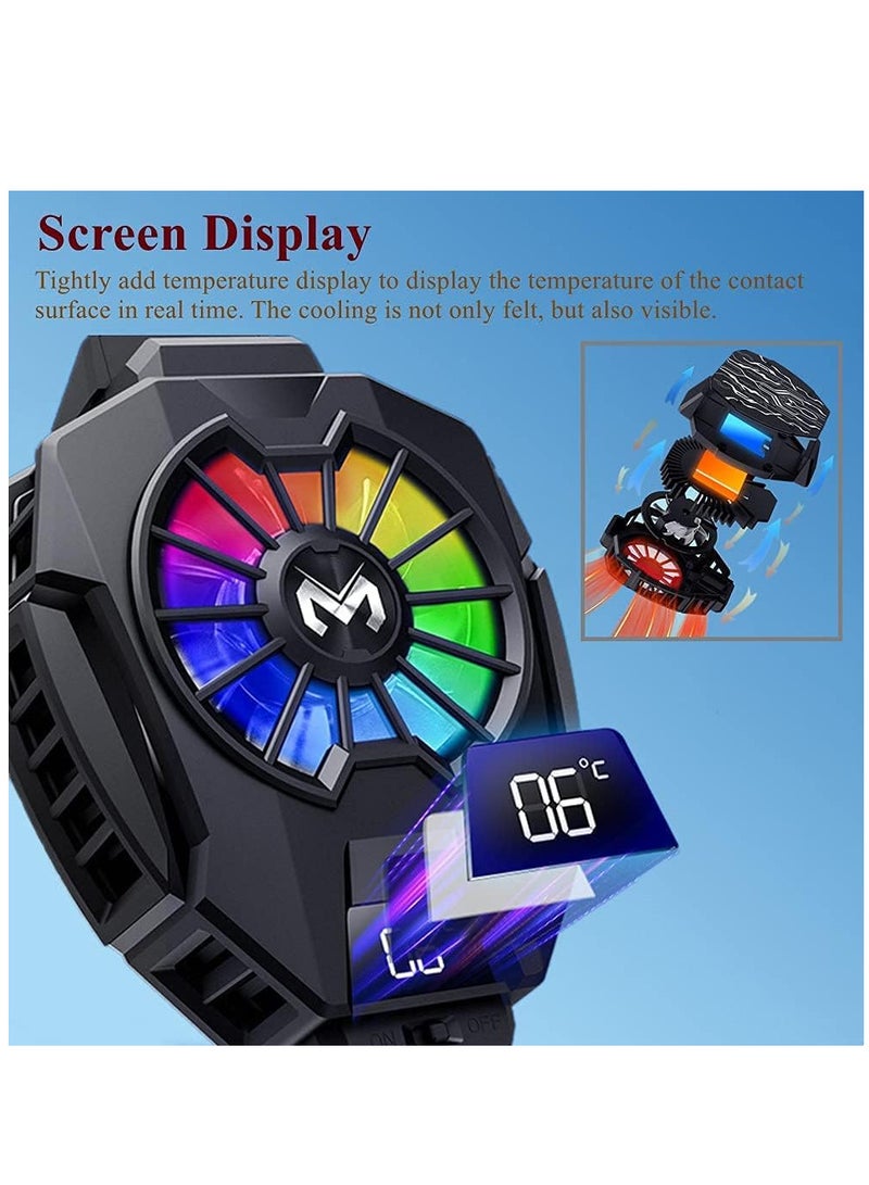 Phone Cooler, Mobile Cooling Fan without Noise, Cellphone Radiator for Mobile Games,Tiktok - Image 4
