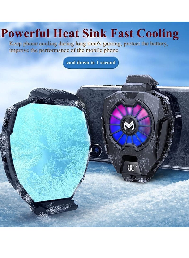 Phone Cooler, Mobile Cooling Fan without Noise, Cellphone Radiator for Mobile Games,Tiktok - Image 2