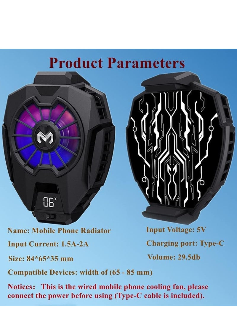 Phone Cooler, Mobile Cooling Fan without Noise, Cellphone Radiator for Mobile Games,Tiktok - Image 5
