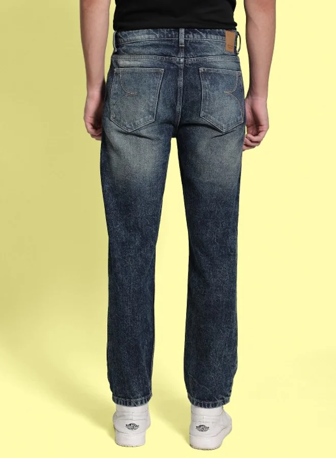 Styli Men Light Distress Relaxed Fit Jeans By Bene Kleed
