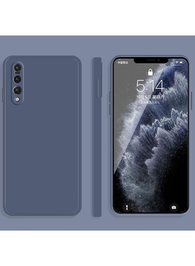 اس-توب جراب لهاتف Huawei P20 Pro بلون سادة من السيليكون السائل المقلد مع حافة مستقيمة وغطاء حماية كامل مقاوم للسقوط - Image 1