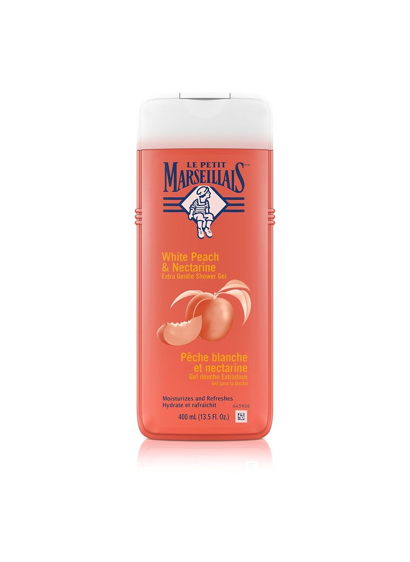 LE PETIT MARSEILLAIS Le Petit Marseillais Extra Gentle Shower Gel White Peach  Nectarine 400 Ml 135 Fluid Ounce 