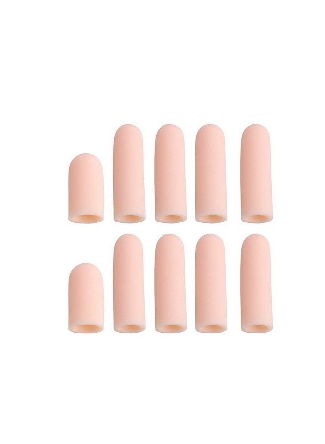 ANZAILALA Gel Finger Support Protector Gloves, Gel Finger Cots/Covers - Different Sizes Silicone Fingertips For Hands Cracking, Eczema Skin,Finger Trigger (10 Pcs), One_Size - Image 1