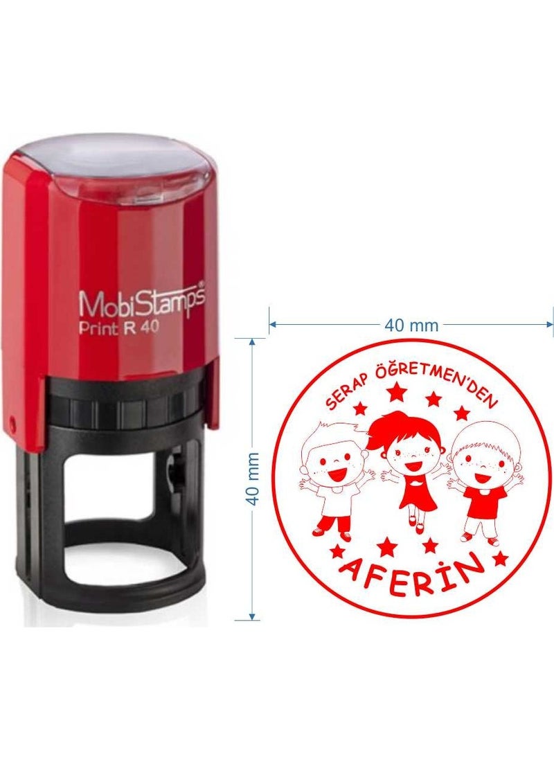 Mobistamps R40 Personalized Teacher Stamp  - Image 2