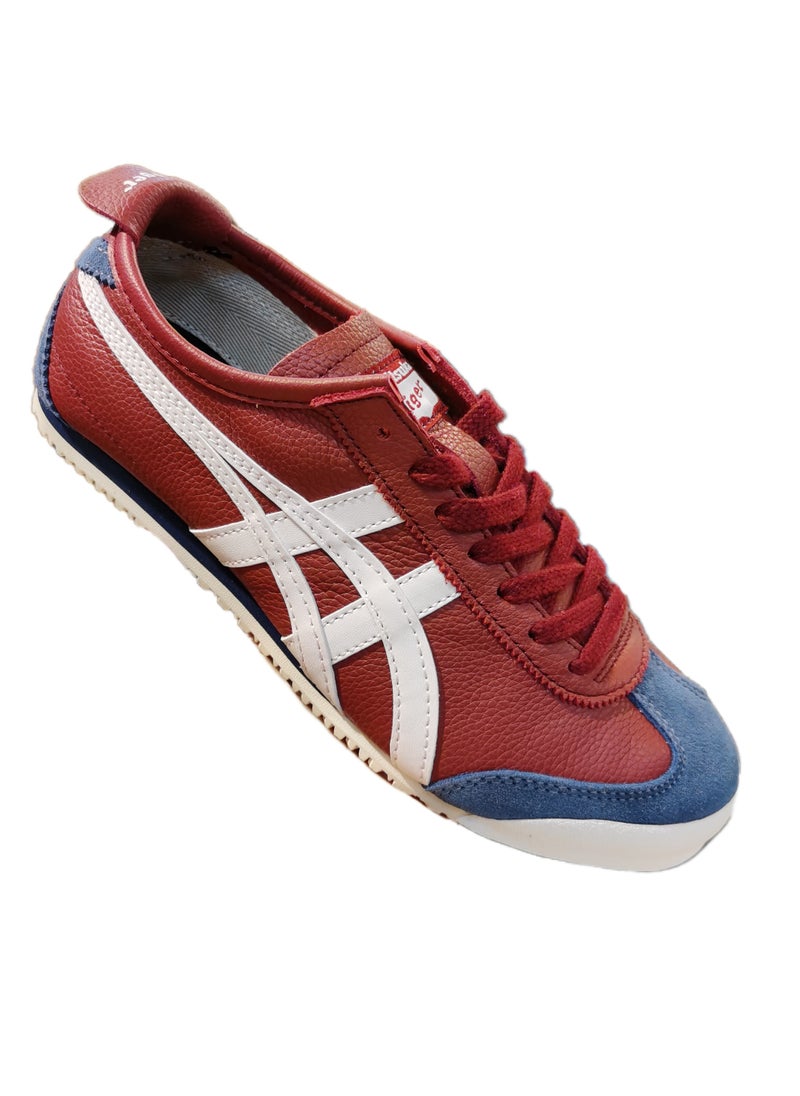 Onitsuka Tiger Red and Blue Retro MEXICO 66™ Casual Shoes for Men and Women  - Image 1