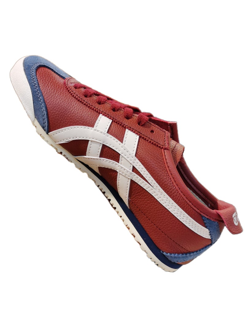 Onitsuka Tiger Red and Blue Retro MEXICO 66™ Casual Shoes for Men and Women  - Image 2