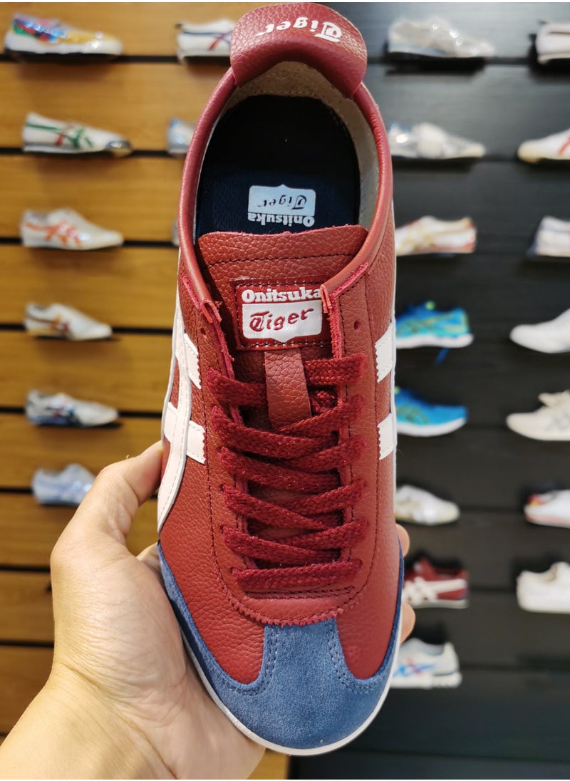 Onitsuka Tiger Red and Blue Retro MEXICO 66™ Casual Shoes for Men and Women  - Image 3