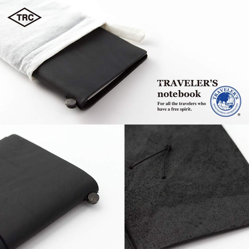 DESIGNPHIL Traveler's Notebook, Regular Size, Black, 13714006 - Image 3