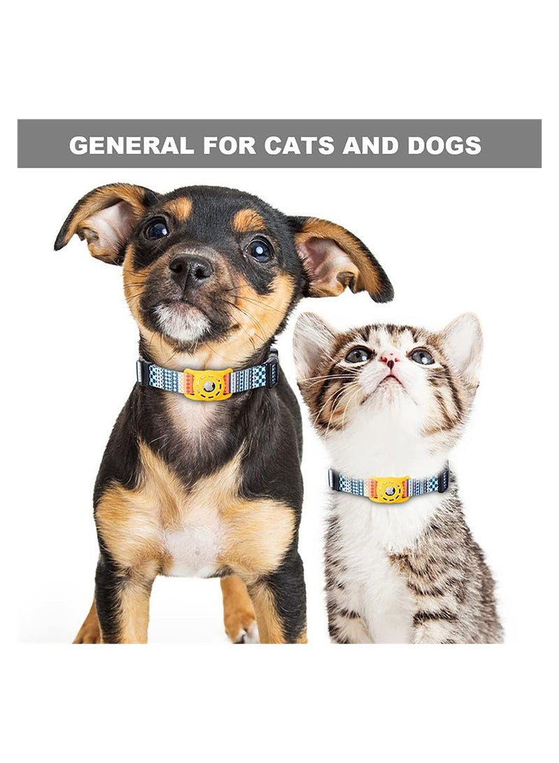 Excefore AirTag Dog Collar, Padded Apple Air Tag Dog Collar, Adjustable Air Tag Accessories Pet Collar, Nylon Pet Collars for Large Dogs, Heavy Duty Dog Collar with AirTag Holder Case (Dog M, Orange) - Image 4