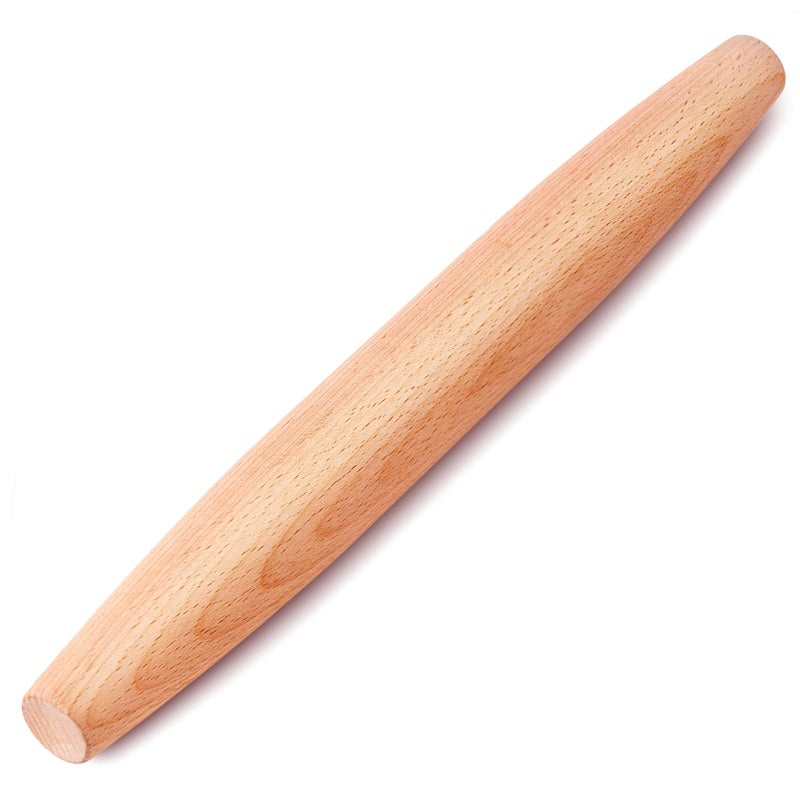 French Rolling Pin for Baking  AMPSEVEN Wooden Rolling Pin Dough Roller for Baking Pizza Pasta Dumpling Thin Pasta Piecrust 30CM 118inch