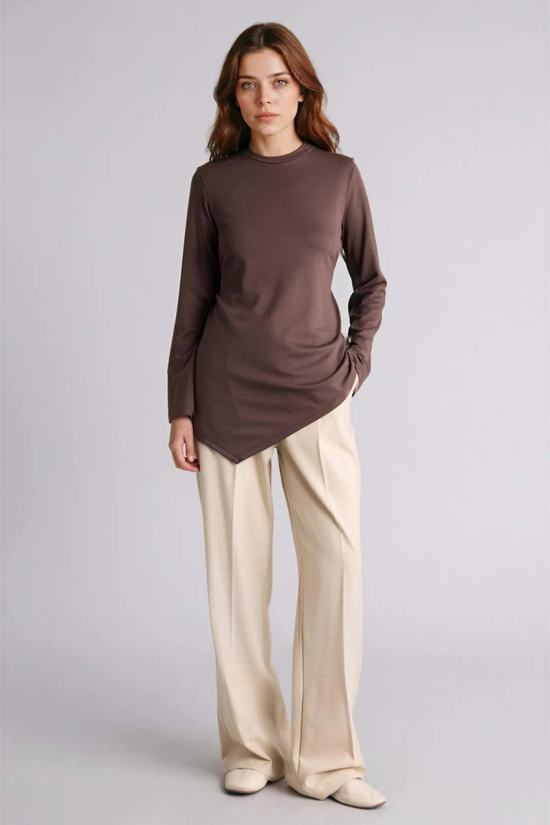 ديفاكتو Regular Fit Long Sleeve Tunic