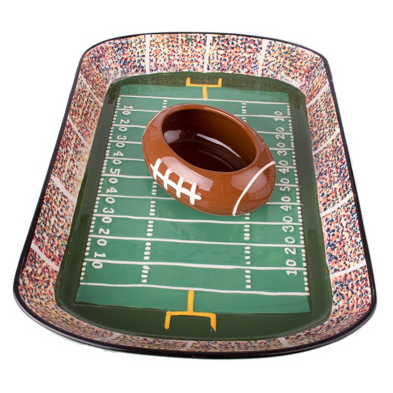 BURTON Football Stadium Chip And Dip Sports Serving Set - Image 2