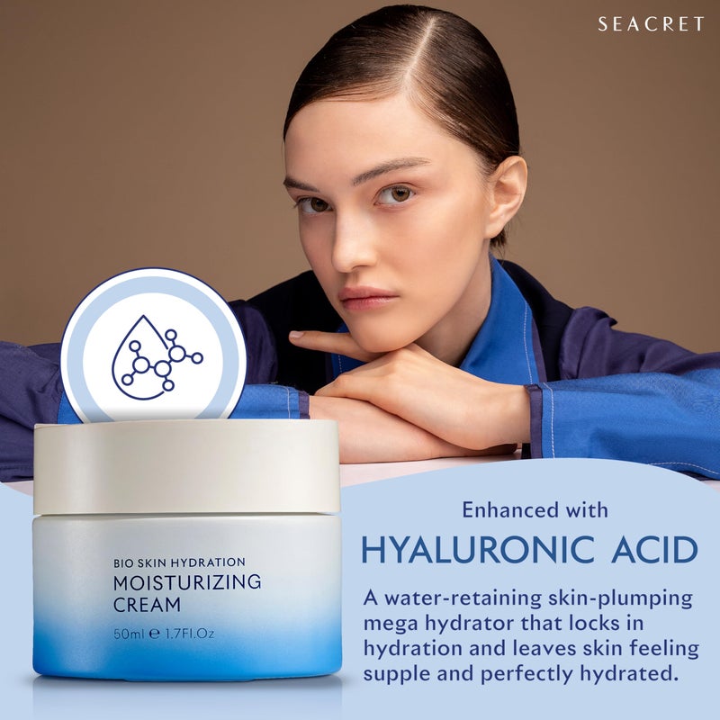 SEACRET Minerals Bio Skin Hydration Face Cream, A Rich Face Moisturizer Enriched with Dead Sea Minerals for Maximum Nourishment, Gel Cream, 1.7 Fl Oz / 50 ml - Image 5
