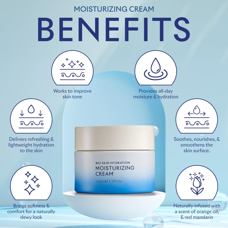 SEACRET Minerals Bio Skin Hydration Face Cream, A Rich Face Moisturizer Enriched with Dead Sea Minerals for Maximum Nourishment, Gel Cream, 1.7 Fl Oz / 50 ml - Image 2