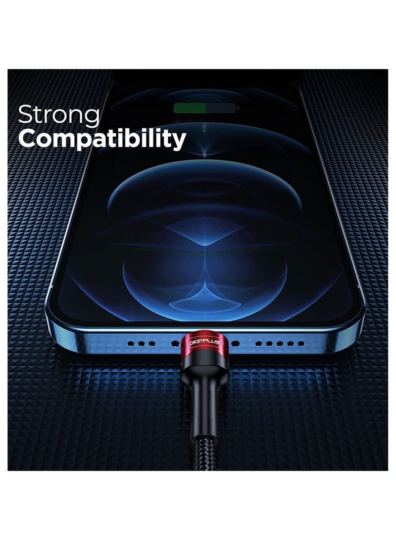Digitplus كابل شاحن نوع C لجهاز iPhone كابل شحن سريع 3A مخرج 1.2 متر 4FT كابل متين متوافق مع أجهزة iPhone - Image 5