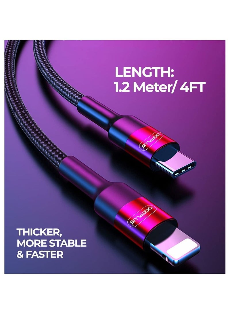 Digitplus كابل شاحن نوع C لجهاز iPhone كابل شحن سريع 3A مخرج 1.2 متر 4FT كابل متين متوافق مع أجهزة iPhone - Image 4