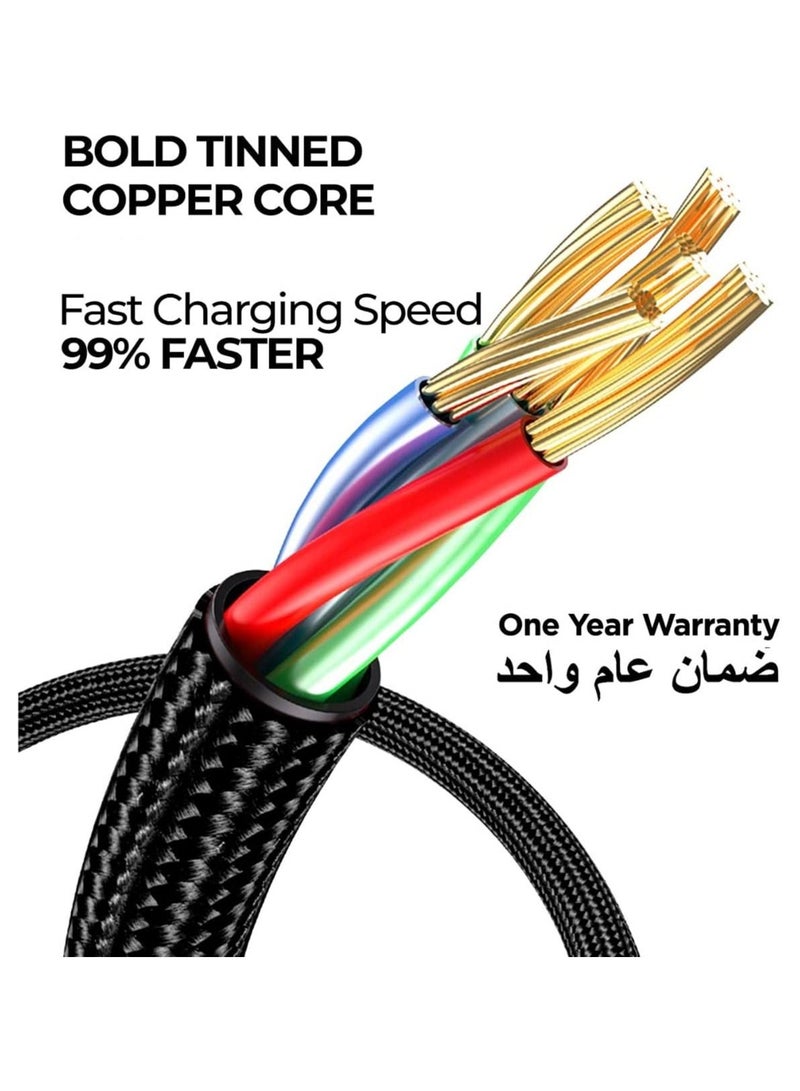 Digitplus كابل شاحن نوع C لجهاز iPhone كابل شحن سريع 3A مخرج 1.2 متر 4FT كابل متين متوافق مع أجهزة iPhone - Image 3