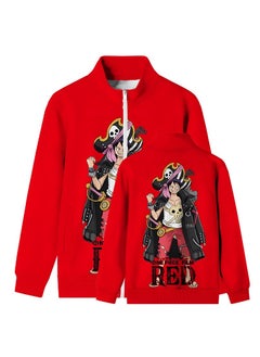 KUYING New One Piece Printed Zipper Sweatshirt Casual Sportswear  - Image 1