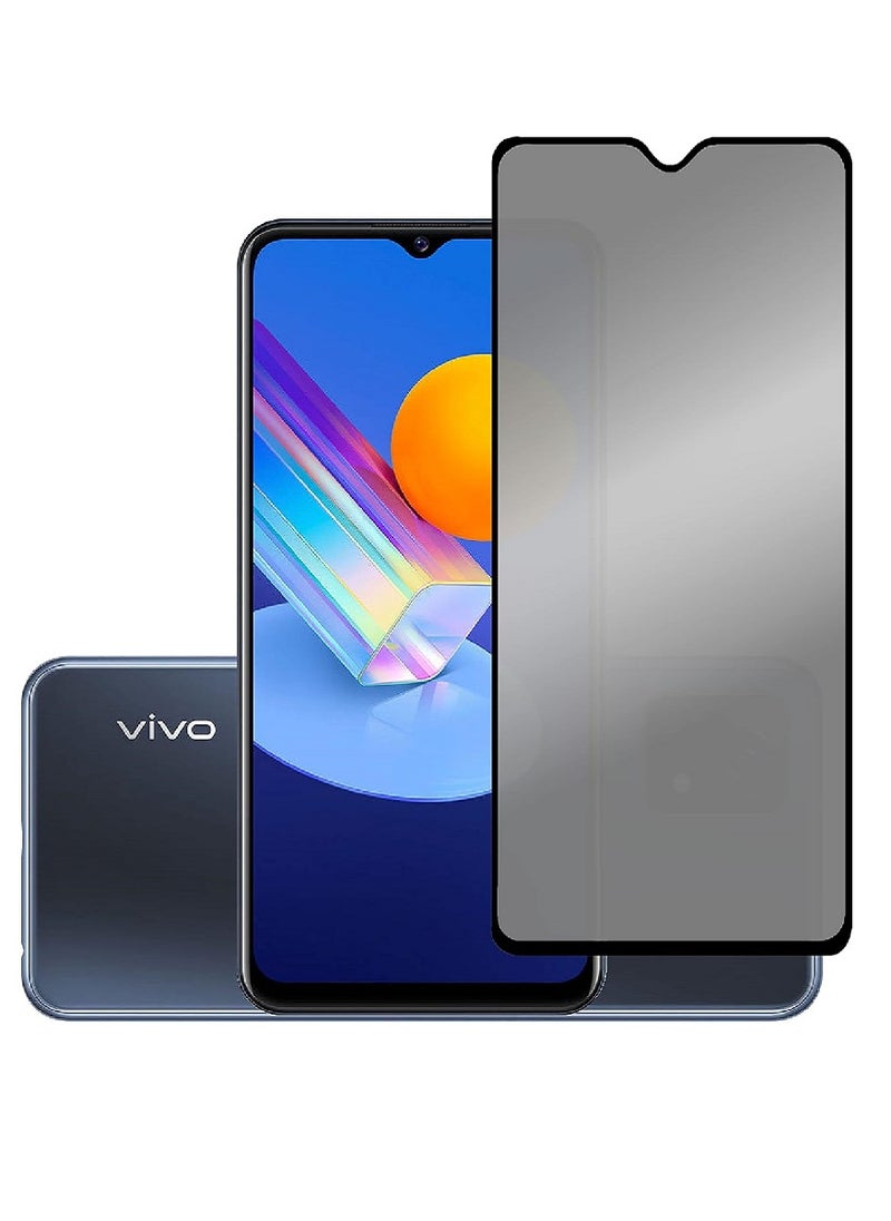 Tempered Glass Screen Protector Anti-Spy Privacy Designed For vivo Y72 Full Screen Coverage And Bubble Free - Image 1