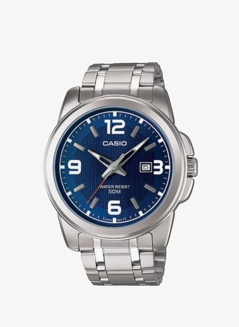 Casio Men's Stainless Steel Analog Watch MTP-1314D-2AVDF - 45 mm